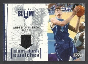 2005-06 UPPER DECK SLAM #SL-AK - ANDREI KIRILENKO SLAM DUNK SWATCHES UTAH JAZZ - Picture 1 of 2