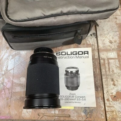 Soligor 28-200Mm 1:3.5-5.3 Lens C/D Zoom+Macro MC Camera Mould Free - Image 1 of 3