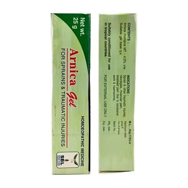 SBL ARNICA Gel 25g For Sparains & Traumatic Injuiries Homeopathic Remedy - Image 1 of 1