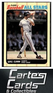 Will Clark 1989 Fleer Baseball All-Stars #6  San Francisco Giants