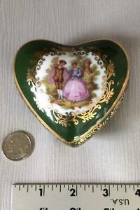 Limoges Heart tinket box - Picture 1 of 12