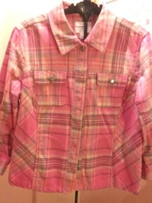 Dulce Rosa Cuadros Primavera Chaqueta Country Girl Med Foto 1 de 4