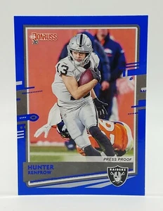 Hunter Renfrow 2020 Donruss Blue Press Proof #200 Las Vegas Raiders 🔥🔥 - Bild 1 von 2