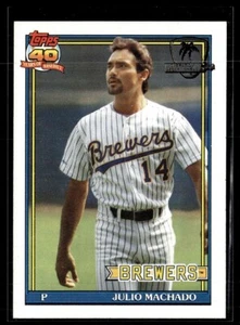 1991 TOPPS DESERT SHIELD 434 Julio Machado - Milwaukee Brewers - Picture 1 of 1