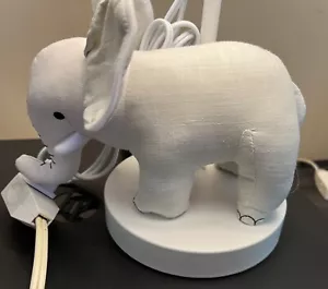 Plush Elephant Table Lamp Includes LED Light Bulb Cloud Island SHELF - Picture 1 of 12