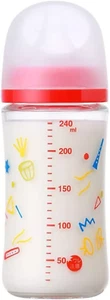 Pigeon Music baby bott Milk Bottle 240ml 8.1oz Heat Resistant Glass - Picture 1 of 4