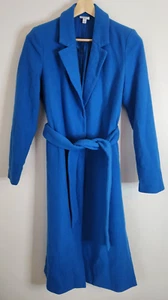 AWARE by Vero Moda Women’s Coat Jacket Wool Blend Bight Blue Size Medium - Picture 1 of 12