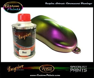 INSPIRE CHROMACOAT FLAMINGO 8oz AIRBRUSH, KUNDENSPEZIFISCHE LACK, CHAMELEON, KÜNSTLER, AUTO - Bild 1 von 1