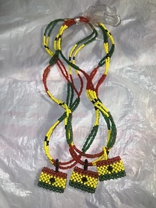 1 Stück Mittelgroße Perlenketten Ghana Flagge - Bild 1 von 1