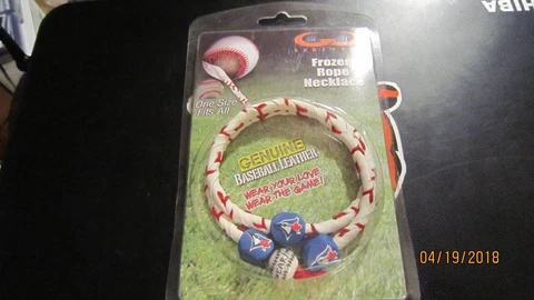 FROZEN ROPE NECKLACE TORONTO  BLUEJAYS NEW IN PACK Cover