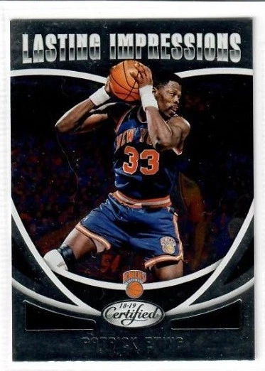 PATRICK EWING 2018 19 Panini Certified LASTING IMPRESSIONS #LI-26 N Y KNICKS - Image 1 of 1