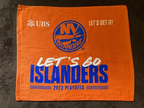 NHL New York Islanders 2023 Stanley Cup Playoffs Rally Towel UBS Arena Cover