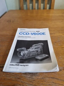 Sony CCD V600E Bedienungsanleitung Manual - Bild 1 von 2