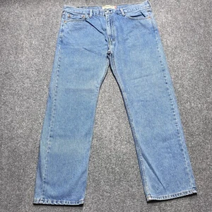 Levis Jeans Men 40x30 Blue 505 Regular Fit Straight Leg Light Wash Tag 40x30 - Picture 1 of 12