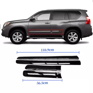Black Side Door Body Guard Molding Cover Panel Trims For Lexus GX 460 2010-2019 - Picture 1 of 4