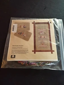 Vtg. 1988 The Creative Circle Cross Stitch Kit # 1693 FAMILY SAMPLER NOS by... - Picture 1 of 3