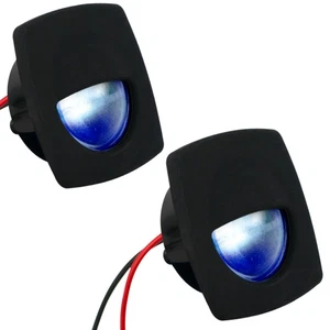 LED Companion Way Light 2 Pack Marine Courtesy Lights, Square, Blue LED - Bild 1 von 8