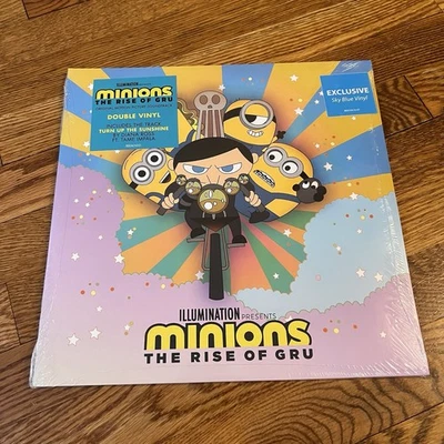 Minions: The Rise Of Gru (Original Soundtrack) 2-LP Blue Vinyl NEW SEALED!!! — 第 1/2 张图片