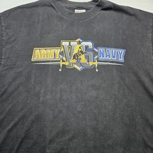 US Army Vs US Navy Football Herren Tshirt Xl Schwarz Grafik 1998 Langarm Vintage - Bild 1 von 7
