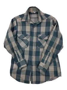 Camicia Carhartt robusta outdoor verde marrone flanella bottoni L/S uomo taglia L vintage - Foto 1 di 4