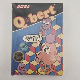 Q bert - Box Only - Nintendo Nes - (Resealed) Shrink Wrap - Authentic (No Game)