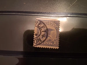UNITED STATES REGISTRATION STAMP EAGLE #F1 1911 10 CENTS ULTRAMARINE USED (LOT 1 - Picture 1 of 1