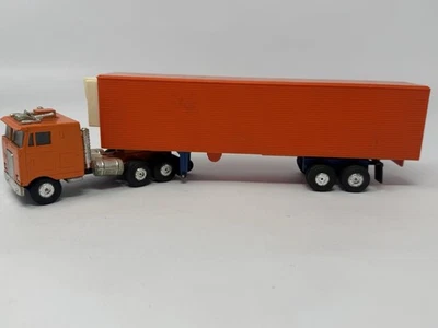 Caminhão reboque semi trator Kenworth KW vintage laranja K100 Allied Van Lines 1:43 - Imagem 1 de 4