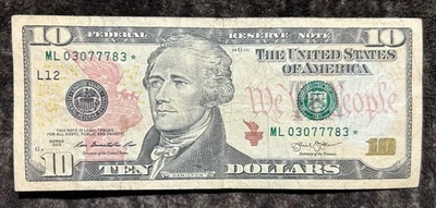2013 *Star Note 10 Dollar Bill - Image 1 of 2