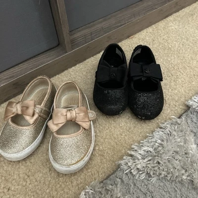 Lot Of 2 Michael Kors + Janie & Jack Toddle Shoes 6c - Image 1 of 4