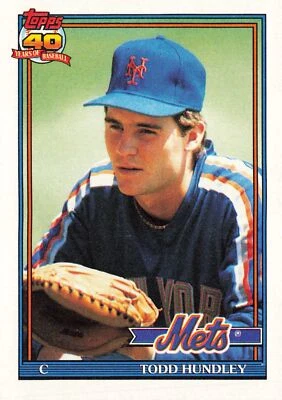 Todd Hundley #457 1991 Topps New York Mets - Image 1 of 2
