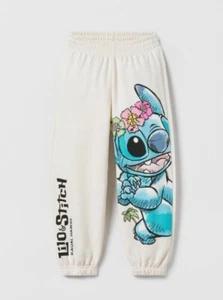 NWT Zara X Disney Lilo & Stitch Jogger Sweatpants Girls Size 7 - Picture 1 of 5