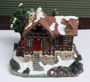 DE COLECCIÓN SANTA'S BEST CHRISTMAS IN NEW ENGLAND COLECCIÓN CABAÑA DE TRONCOS NUEVO EN CAJA 1994 RARO - Imagen 1 de 6