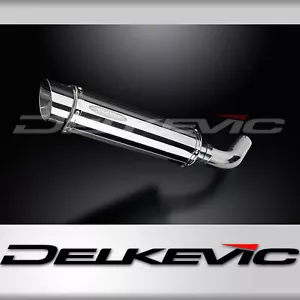 Honda VFR800 Interceptor 1998-01 Slip On 14" Round Stainless Exhaust Muffler Kit - Foto 1 di 6