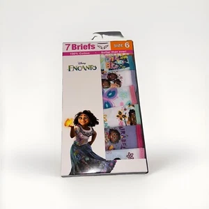 Disney ENCANTO Underwear Girls Sz 6 Cotton Briefs Soft Panties Pack Of 7 - Picture 1 of 2
