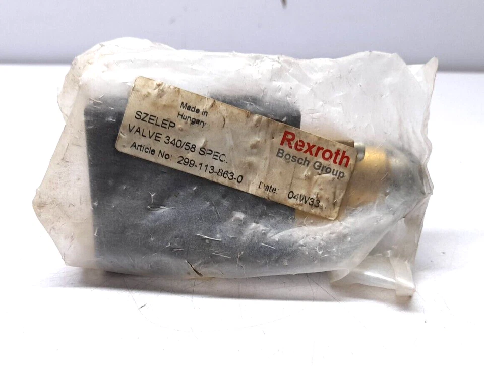 Interruptor de límite de válvula Szelep Rexroth Mecman 340/58 299-113-863-0 A-13863 MOD A Foto 1 de 4
