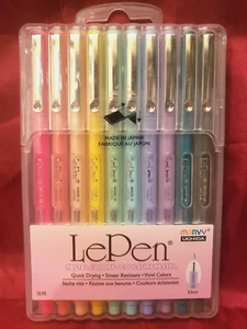 Marvy LePen Pastel  Colors Pens 10pc 4300-10p - Picture 1 of 2
