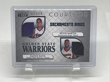 2007 Topps Luxury Box Courtside Dual Relics Kevin Martin Baron Davis Jersey /179
