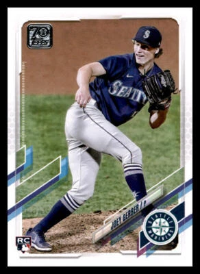 2021 Topps Update Joey Gerber #US102 Seattle Mariners - Image 1 of 2