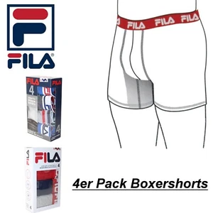 FILA 4er Pack Herren Boxer Boxershorts Strech Briefs Short Unterhosen Zufall - Bild 1 von 3