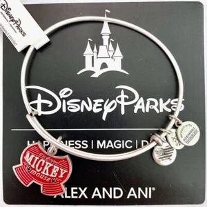 Nuevo Brazalete Brazalete Disney Alex and Ani Mickey Mouse Rojo Pantalones Cortos Plata Dije - Imagen 1 de 1