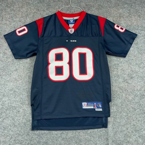Andre Johnson Jersey #80 Youth Medium 10-12 Blue Houston Texans NFL Football Cover