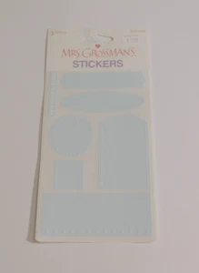 Mrs. Grossman's Stickers Lot of 3 Sheets Brand New Package ~Glacier Blue~ Tags - Picture 1 of 1