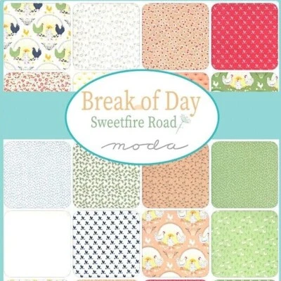 BREAK OF DAY Moda 4 MINI charm packs Sweetfire Road sew quilting Fabric 43100MC - Image 1 of 4