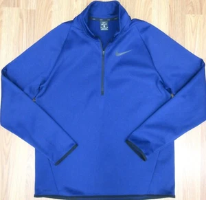 SUDADERA/CHAQUETA NIKE DRI-FIT 1/4 CON CREMALLERA AZUL OSCURO Y NEGRA Talla MEDIANA, M - Imagen 1 de 5