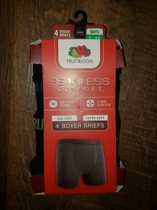 Fruit of the Loom Boys Seamless Comfort Boxer Brief, Black, Size Small 6-8 - Picture 1 of 2