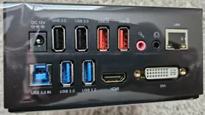 Wavlink WL-UG39DK3 USB 3.0 DUAL VIDEO DOCKING STATION Works Usb2/3 HDMI DVI LAN - Picture 1 of 9