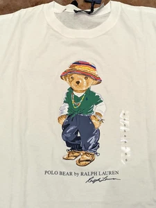 Neu mit Etikett Polo Ralph Lauren Polo Bear Damen-T-Shirt in Weiß - Bild 1 von 2