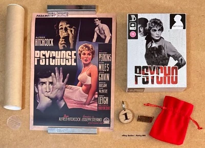 PSYCHO - EVERYTHINGBLU EXCLUSIVE 4K + BLU RAY STEELBOOK - NEW & SEALED - Image 1 of 4