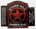 Starr Hill AMBER ALE beer label  Ashburn VA 12oz - Var. #4 - Black 