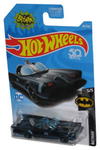 Hot Wheels Batman 5/5 Classic TV Series Batmobile (2017) Blue Toy Car 307/365